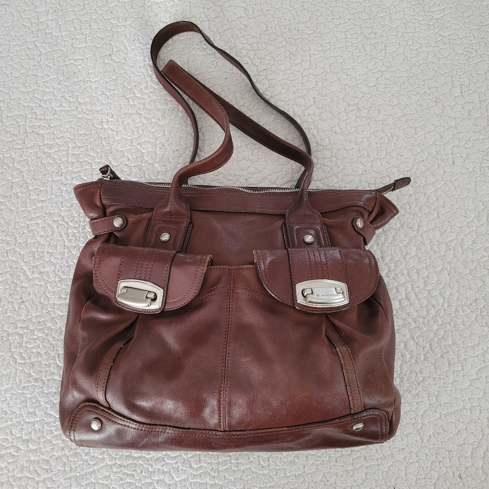 B Kosovsky Brown Leather Women's Bag